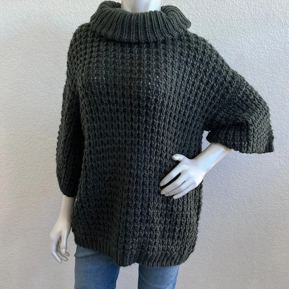 Anthropologie Plenty by Tracy Reese - Hunter Green Knit Turtleneck - Picture 3 of 7